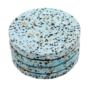 Le plus récent ensemble de dessous de verre de thé de marbre de conception pour la décoration de centres de table meilleure vente ensemble de dessous de verre de thé arrondi de conception faite à la main - Product Image 6