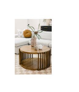 ชุดโต๊ะกาแฟไม้โบราณ พร้อมรายละเอียดงานฝีมือประณีต ตกแต่งแบบดั้งเดิม และสง่างามเหนือกาลเวลาสำหรับห้องนั่งเล่น - Product Image 1