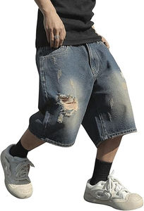 Jeans baggy en denim délavé à l'acide, style streetwear, avec strass, qualité supérieure, fabriqué au Pakistan, tendance HSI 2026 - Product Image 5