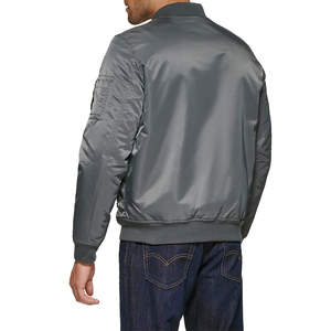 Veste bomber pour homme, logo personnalisé sur le devant, tendance 2025, coupe droite, coupe-vent, respirante, décontractée, printemps, service OEM - Product Image 4