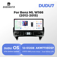 Système multimédia de voiture Android Mekede DUDU 2K 12,3 pouces pour Benz ML W166 2012-2015