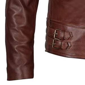 Chaqueta de Motociclista de Cuero Genuino para Hombre, Gruesa, Impermeable, Transpirable, con Estampado 3D, Nueva Moda, Gran Venta - Product Image 6