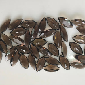 Cuarzo Ahumado Marrón Natural, Corte Marquesa de 14x7 mm, Gema Suelta de la Mejor Calidad para la Fabricación de Joyas - Product Image 3
