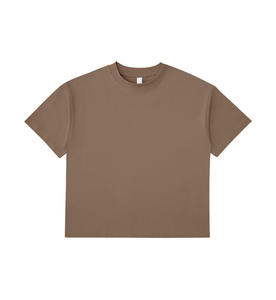 Camisetas de manga corta de algodón puro para hombre, Camiseta de punto personalizada, proveedor OEM, ropa informal cómoda y suave de verano - Product Image 6