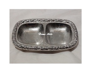 Serveur de dattes de chocolats taille et forme personnalisées serveur de noix en aluminium couleur argent pour servir des collations à usage décoratif - Product Image 1