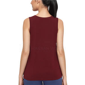 Meilleur fabricant, prix bas, haute qualité, débardeur pour femmes, personnalisation de l'étiquette, vente chaude, logo sur le devant, 100% coton, séchage rapide - Product Image 2