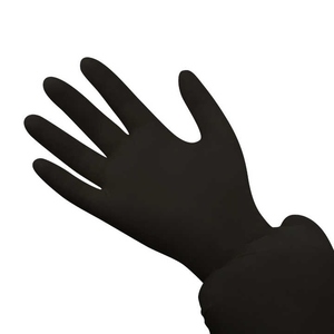 Examination Food Grade Tattoo Powder Free Black Disposable Nitrile Gloves Disposable Black Nitrile Gloves - Product Image 4
