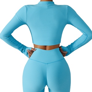 Venta al por mayor de ropa de gimnasio personalizada, ropa deportiva de talla grande, conjuntos de yoga, conjuntos de 3 piezas, ropa activa para mujer 2026 - Product Image 3