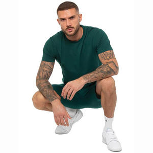 Meilleur prix Ensemble été t-shirt et short en coton pour homme Style décontracté respirant - Product Image 1
