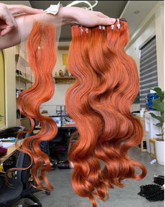 ผมต่อแบบ Body Wave แบบมัดมือ 100% ผมแท้เวอร์จิ้นเรมี่ แบบเส้นเดียว ติดตั้งได้ตั้งแต่หูถึงหู ผมแท้เวียดนาม - Product Image 3