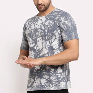 Conçu sur mesure T-shirt de sublimation pour hommes 100% coton à séchage rapide quantité minimale de commande bas taille personnalisée - Product Image 2