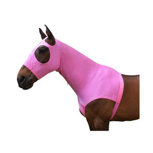Capucha de caballo de Spandex con logotipo personalizado de alta calidad, tachuela de caballo equino indio con cremallera, recién llegado, diseño personalizado - Product Image 3