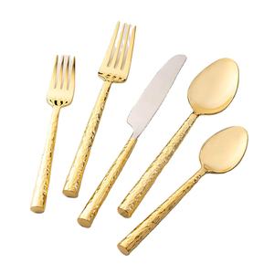 Design élégant Ensemble de couverts à manche en acier inoxydable avec incrustation d'os Ensemble de couverts de restaurant pour mariage Offre spéciale à bas prix - Product Image 1