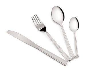 Ensemble de couverts en acier inoxydable de qualité supérieure, écologique, sans danger pour les aliments, finition miroir, 4 pièces, comprenant couteau, fourchette, cuillère - Product Image 3