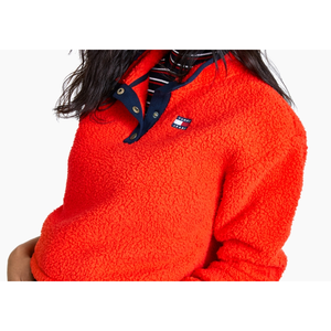 Felpa con Collo Alto in Pile Blu da Uomo Tommy Jeans, Taglia L - per l'Inverno - Product Image 3