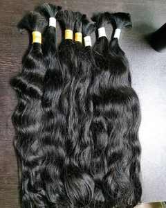 Auténtico cabello humano virgen indio crudo doble dibujado extensiones peluca paquetes templo colección precio de fábrica - Product Image 2