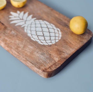 Craft Emporium Exquisitely Designed Wood Chopping Board Superior Handcrafted Rectangular with Resin Inlay - Product Image 3