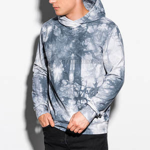 Vente directe d'usine, sweats à capuche en molleton tie-dye pour hommes, 100% coton, écologiques, hiver, sur mesure, prix bas - Product Image 4