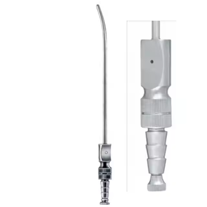 Instrument chirurgical en acier inoxydable réutilisable Firth A1 VERITAS Tube d'aspiration de source d'alimentation manuelle avec stylet à pointe arrondie - Product Image 3
