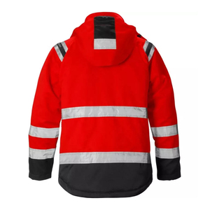 Unisex Hi-Vis Cotton CE Certified Cold Resistant Light Reflecting Workwear Jacket 2025 - Product Image 4