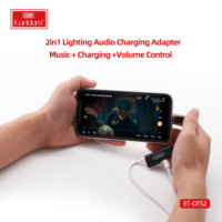 Earldom 2-en-1 double convertisseur audio Plus adaptateur OTG câble d'écouteur auxiliaire charge pour iPhone X 7 8 Plus sortie de téléphone portable AC