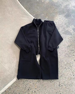 Conjunto personalizado de Sudadera con capucha y pantalones, chándales para hombre, conjunto blanco de pantalones de chándal y Sudadera con capucha, chándal de algodón, chándales personalizados OEM para hombre - Product Image 3