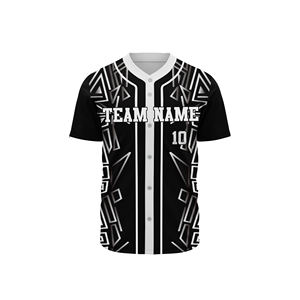 Camiseta de Béisbol Bordada Personalizada, Uniforme de Equipo Personalizado, Impresión de Camisetas de Béisbol, Uniformes de Béisbol Personalizados - Product Image 4