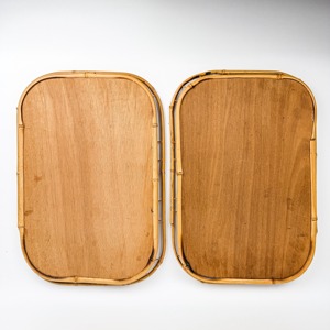 Assiette de présentation en coquillages en rotin artistique, artisanat tissé à la main, décoration de Noël pour la maison et accessoire essentiel pour la table - Product Image 4