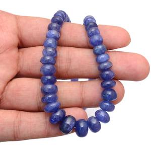Tanzanite Gemstone 6mm-12mm Lisse Rondelle Perlé Collier Tanzanite Collier Naturel Tanzanite Pierres Précieuses Pour Bijoux - Product Image 3