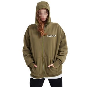 Personnalisé Hiver Masqué Fermeture Éclair 350G Plus Polaire Hommes Hoodies Personnalisé Cardigan Hommes Full Zip Hoodie Pour Unisexe - Product Image 6