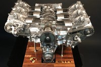 Modelo Mecánico en Movimiento del Motor FlatSix de Porsche, Exhibición Cinética, Decoración de Escritorio para Coleccionistas