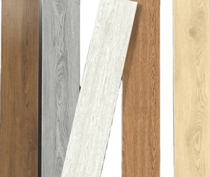 Carreaux de sol mats en céramique aspect bois pour intérieur extérieur 600x600mm 600x1200mm tailles industrielles pour villas chambres salons - Product Image 3