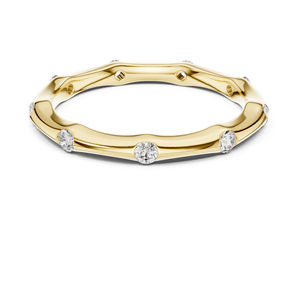 Anillo de Oro Rosa de 14K con Diamante Redondo Cultivado en Laboratorio para Mujer |   Joyas para Fiestas |   Diamante Cultivado Nuevo - Product Image 5