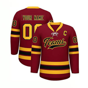 Maillot d'uniforme de hockey sur glace personnalisé de haute qualité Maillot de hockey de l'équipe de sublimation pour entraînement professionnel - Product Image 3