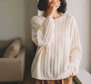 Gilet en laine d'hiver unisexe personnalisé pour femmes Pull à col rond à manches longues Gilet en tricot Uniformes - Product Image 2