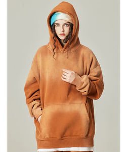 2025 vente en gros sur mesure à bas prix de haute qualité 100% coton Vintage lavé à capuche cravate teinture personnalisé pull à capuche pour hommes - Product Image 4