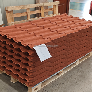 Panneau de toiture <span class=keywords><strong>en</strong></span> acier revêtu de pierre orange, conception à longueur étendue pour la sécurité structurelle, l'efficacité énergétique et l'utilisation de la toiture de projet - Product Image 1