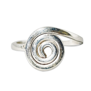 แหวนเงินแท้ 925 ดีไซน์เกลียวแบบโบฮีเมียน รักษ์โลก  งานแฮนด์เมด  สามารถสวมซ้อนกันได้  เหมาะสำหรับผู้หญิงในงานแต่งงานและงานปาร์ตี้ - Product Image 1