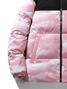 Chaqueta acolchada de burbujas de invierno de alta calidad para hombre, superventas, de cuero ligero regular con decoración de piel, calidez para exteriores - Product Image 3