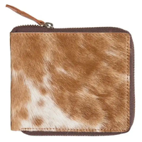 Produk terbaru dompet rambut kulit sapi kualitas tinggi selempang untuk pria dan wanita dengan mode kulit asli terlaris