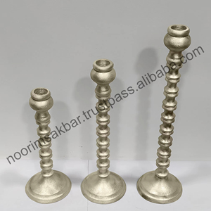 Portavelas de aluminio clásico elegante personalizable hecho a mano con diseño de bola con impresión de logotipo personalizado para decoración del hogar y Navidad - Product Image 6