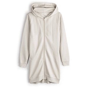 Streetgrace OEM Custom <b>Longline</b> <b>Hoodie</b> for <b>Women</b> Breathable Cotton Blend Fleece Fabric Private Label Oversized Fit Pullover - Product Image 1
