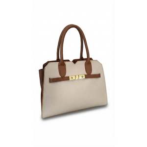 Borsa a tracolla strutturata da donna in vera pelle di doppio strato, fatta a mano in Italia, Art. 26016 - Product Image 1