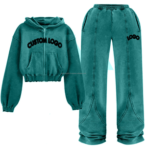 Venta caliente Último estilo Color personalizado Mujeres Chándal Fabricación Mejor calidad Chándal recortado - Product Image 4