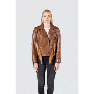 แจ็คเก็ตสีเหลืองอำพันของผู้หญิง - Product Image 4