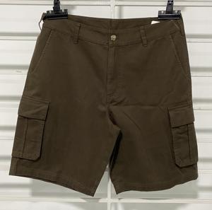 Pantalon cargo pour homme, short classique tissé plat devant en coton, fabricant de BD - Product Image 1