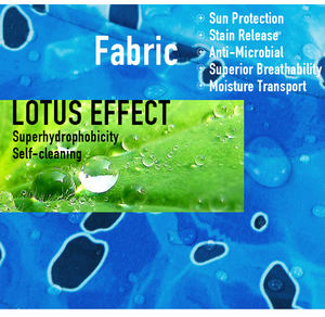 Custom Upf 50 + Tela impermeable Camisas de pesca de manga larga Protección Uv Hombres Camiseta impermeable Sudadera CON CAPUCHA DE PESCA - Product Image 2