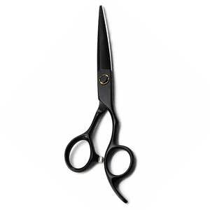 Ciseaux de coiffure noirs de luxe 6,5 pouces, lame de rasoir, ciseaux de barbier, manche ergonomique, outil de coupe de salon, OEM - Product Image 1