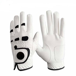 Premium Quality Right Hand Unisex Sheepskin Leather Golf Gloves Breathable Fabric Custom Logo <b>for</b> Outdoor Use - Product Image 1