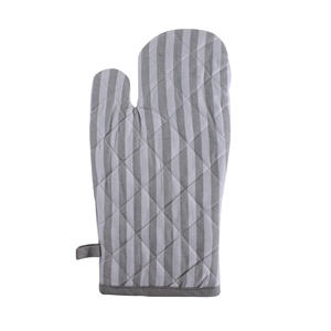 100% Cotton Oven Mitts with Silicone Strip <b>Green</b> Pot Holders for Cooking <b>Microwave</b> Baking Home Food Protection for Restaurants - Product Image 1